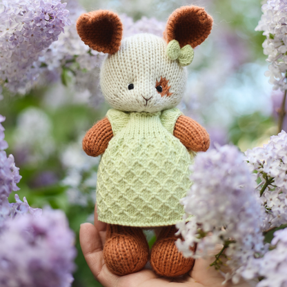 Hand Knitted Bunny Toy