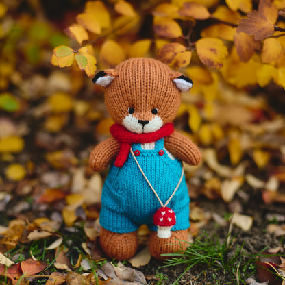 Luka Fox | Hand Knitted Woodland Toy | Ready to Ship