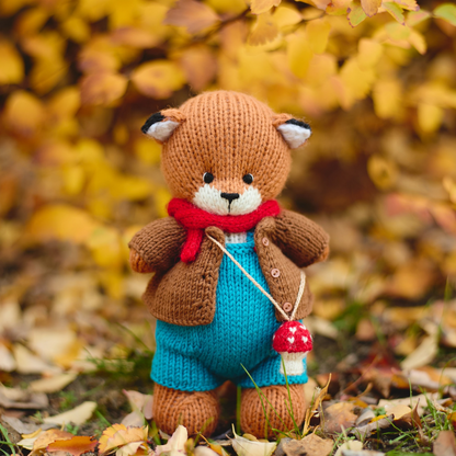 Luka Fox | Hand Knitted Woodland Toy | Ready to Ship