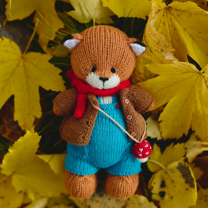 Luka Fox | Hand Knitted Woodland Toy | Ready to Ship