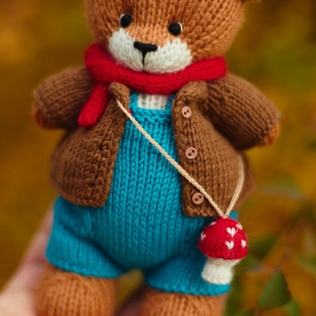 Luka Fox | Hand Knitted Woodland Toy | Ready to Ship