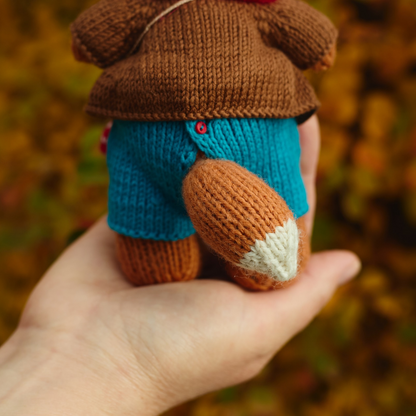 Luka Fox | Hand Knitted Woodland Toy | Ready to Ship