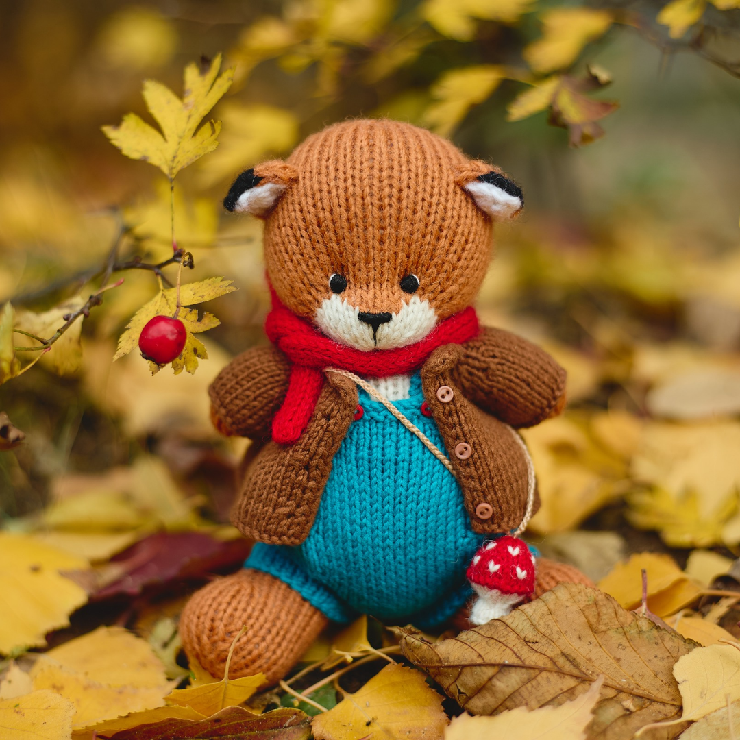 Luka Fox | Hand Knitted Woodland Toy | Ready to Ship