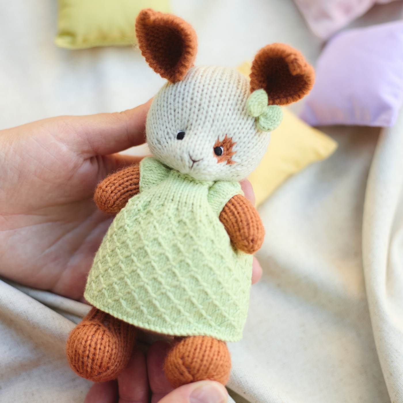 Hand Knitted Bunny Toy