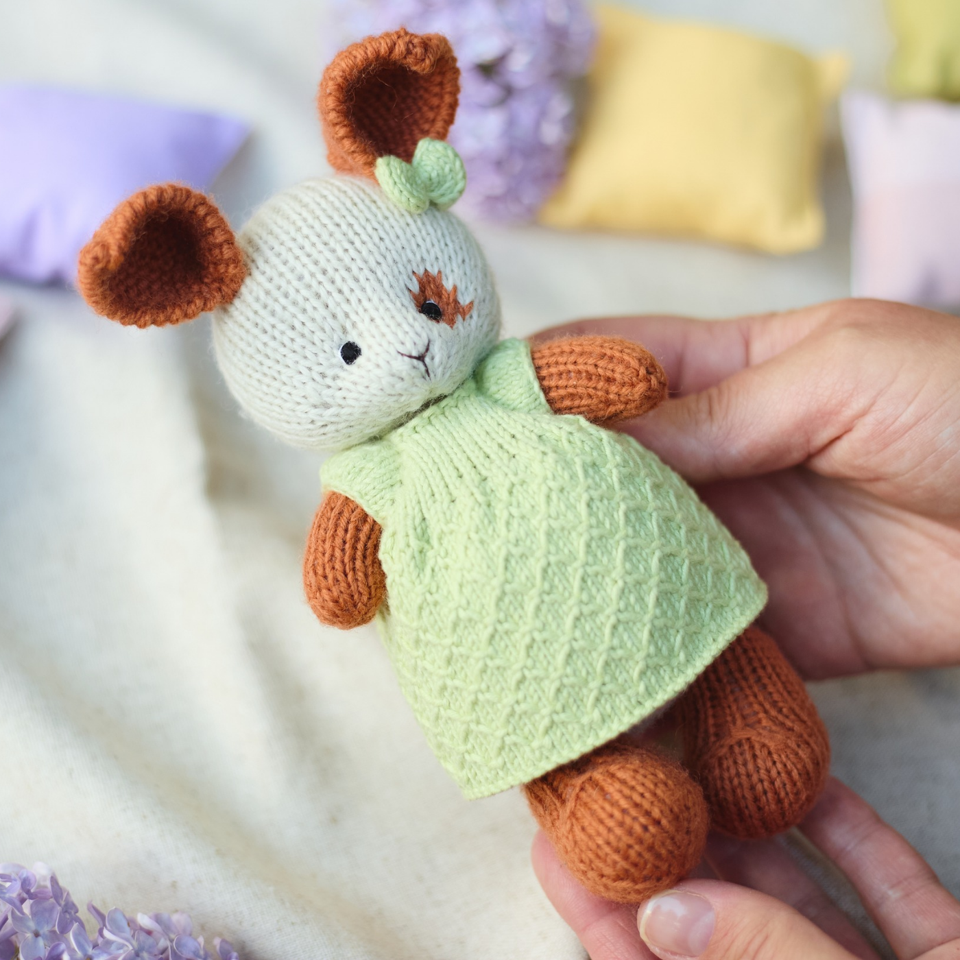 Hand Knitted Bunny Toy