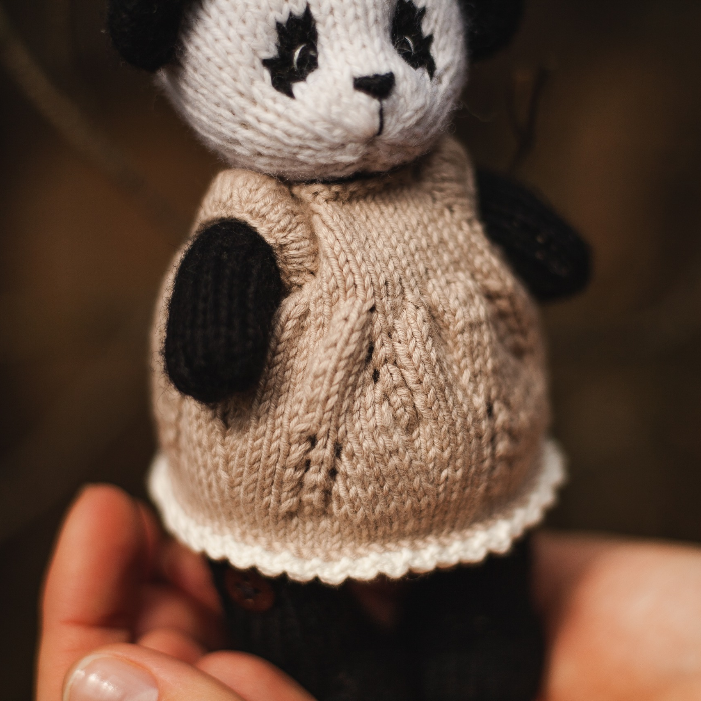 Mei Panda | Hand Knitted Panda Toy