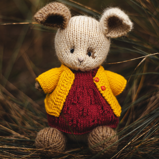 Ruby Bunny | Hand Knitted Bunny Toy