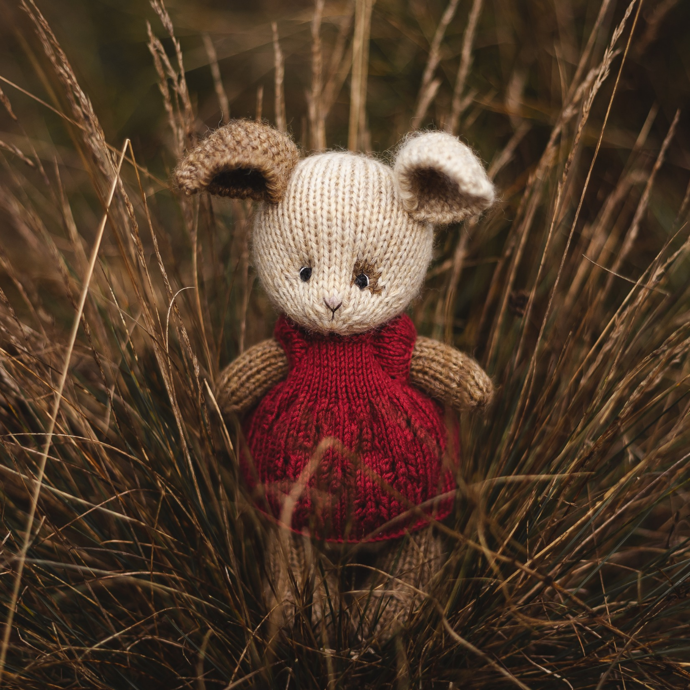 Ruby Bunny | Hand Knitted Bunny | Waldorf Doll