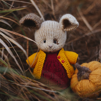 Ruby Bunny | Hand Knitted Bunny | Waldorf Doll