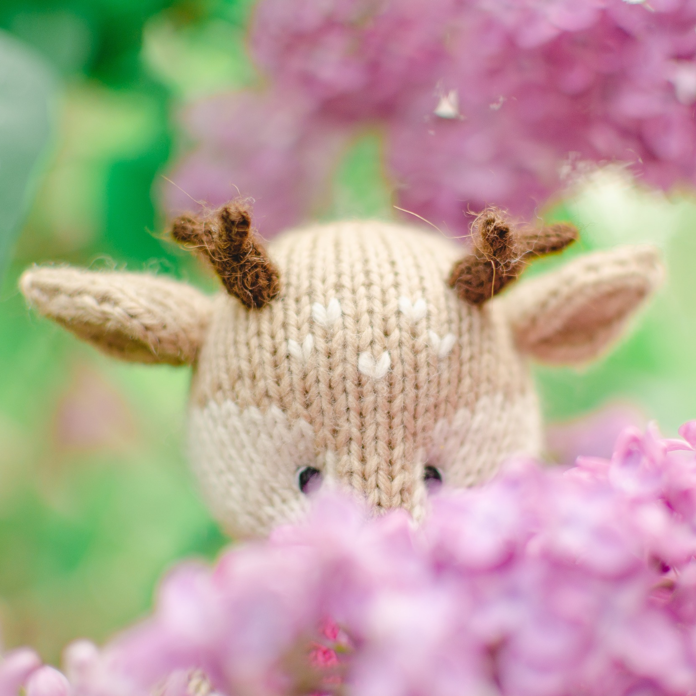 Flora Deer | Hand Knitted Woodland Deer Toy