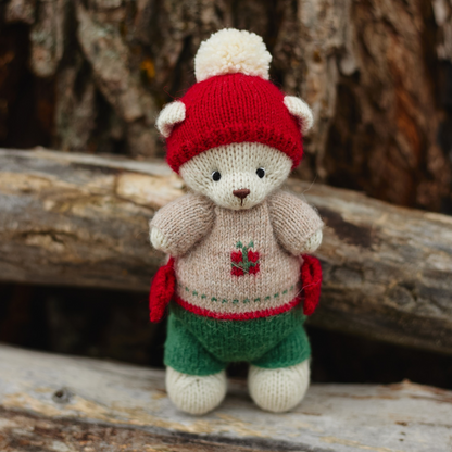 Noel Christmas Bear | Hand-Knitted Polar Bear