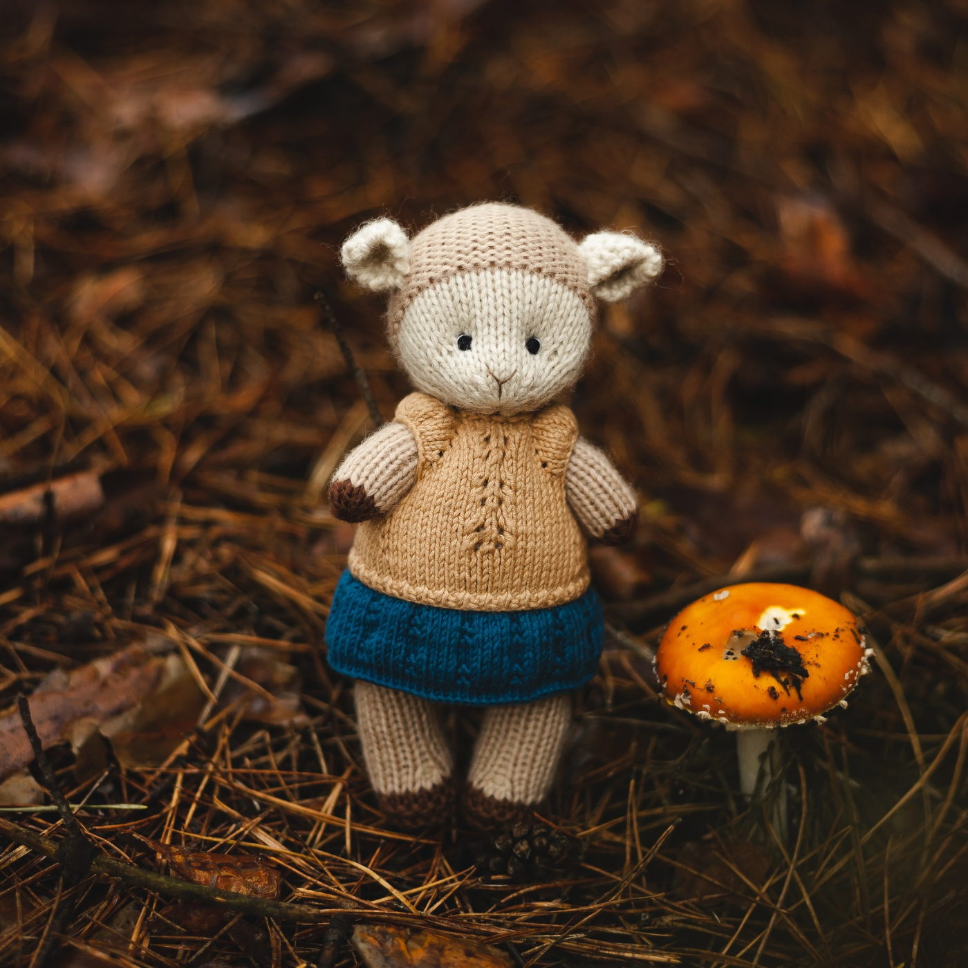 Emma Sheep | Hand Knitted Sheep Toy