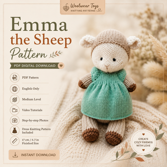 Knitted Sheep Emma Pattern | PDF Knitting Pattern
