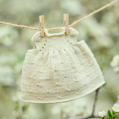 Clover Teddy Bear | Hand Knitted Waldorf Toy | Ready to Ship