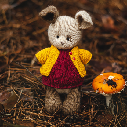 Ruby Bunny | Hand Knitted Bunny Toy