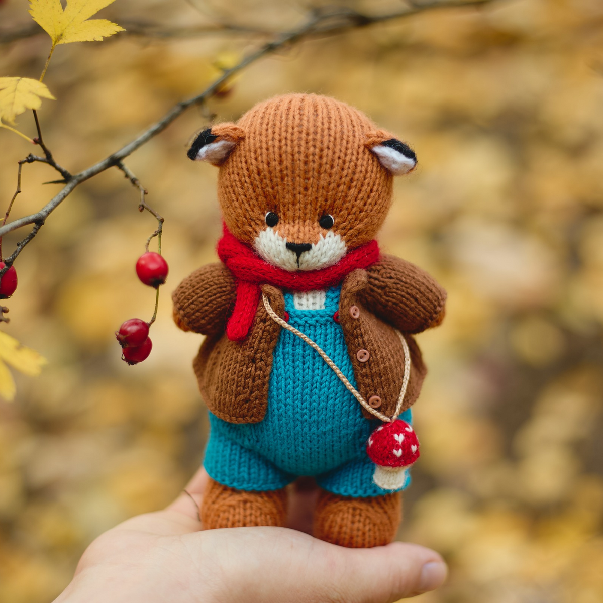 Luka Fox | Hand Knitted Fox Toy